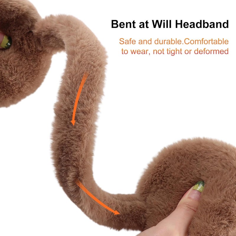 Pesaat Fluffy Ear Muff for Women Plush Earmuffs Kids Winter Earmuffs Girls Boys Cold Weather Ear Warmer - Image 4
